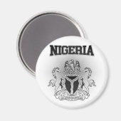 Nigerianische Wappen Magnet (Vorderseite/Rückseite)