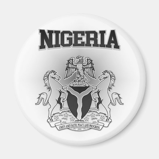 Nigerianische Wappen Magnet (Vorne)