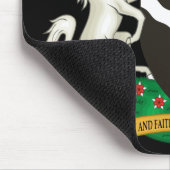 Nigerianische Wappen Mousepad (Ecke)