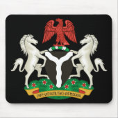 Nigerianische Wappen Mousepad (Vorne)