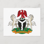 Nigerianische Wappen-Postkarte Postkarte (Vorderseite)