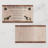 Nigerianische Zwerg Milchziege Visitenkarte (Vorne/Hinten)