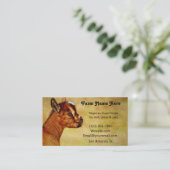 Nigerianische Zwerge Milchziege Kind Visitenkarte (Stehend Vorderseite)