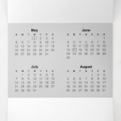 Nigerianischer Kalender 2024 Dreifach-gefaltete Programmkarte (Innenseite Mitte)