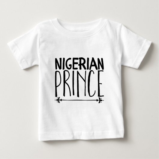 nigerianischer Prinz Baby T-shirt (Vorderseite)