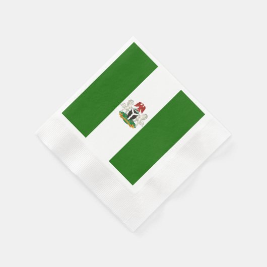 nigerianisches Wappen Serviette (Ecke)