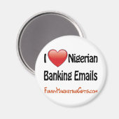 Nigerias Banking E-Mail Spaß Magnet (Vorderseite/Rückseite)