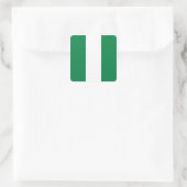 Nigerias Flaggenaufkleber Quadratischer Aufkleber (Tasche)