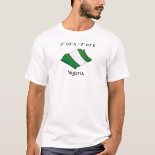 Nigerias T - Shirt für Länderflaggen
