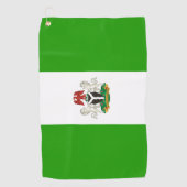 Nigerias Wappen Golfhandtuch (Vorderseite)