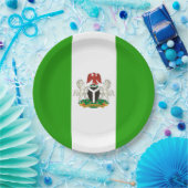 Nigerias Wappen Pappteller (Party)