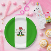 Nigerias Wappen Pappteller (Party)