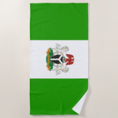 Nigerias Wappen Strandtuch (Vorderseite)