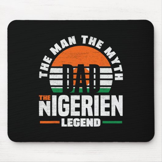 Nigerien Niger Nigerien Niger Flag Flag Tag Mousepad (Vorne)