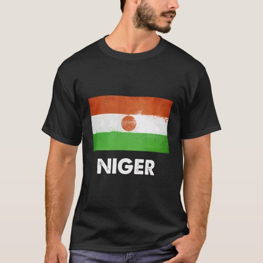 Nigerien-Nigerflagge T-Shirt (Vorderseite)
