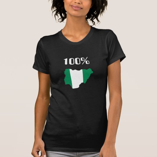 nigerische Flagge, 100% T-Shirt (Vorderseite)