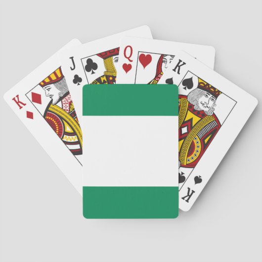 (Nigerische) Flagge Nigerias Spielkarten (Rückseite)