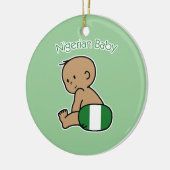 Nigerisches Baby Keramik Ornament (Links)