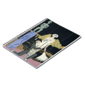 Night, 1925 (pochoir Druck) Notizblock (Linke Seite)