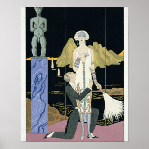 Night, 1925 (pochoir Druck) Poster