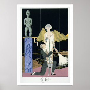 Night, 1925 (pochoir Druck) Poster