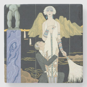 Night, 1925 (pochoir Druck) Steinuntersetzer