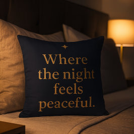 Night Aesthetic Pillow - Minimalist Kissen
