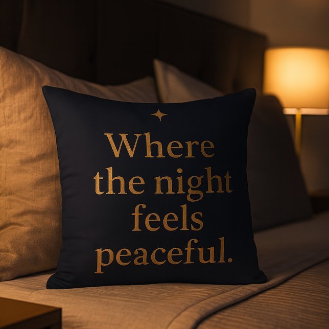Night Aesthetic Pillow - Minimalist Kissen (Von Creator hochgeladen)