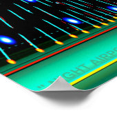 " NIGHT AIRPORT " von Robert Singletary Poster (Ecke)