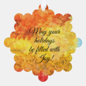 Night Angel Paper Ornament Karte (Rückseite)