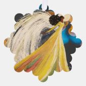 Night Angel Paper Ornament Karte (Vorderseite)