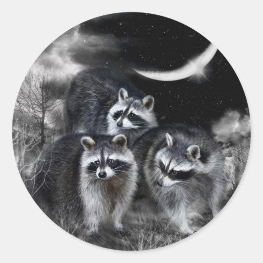 Night Bandits Art Sticker (Vorderseite)