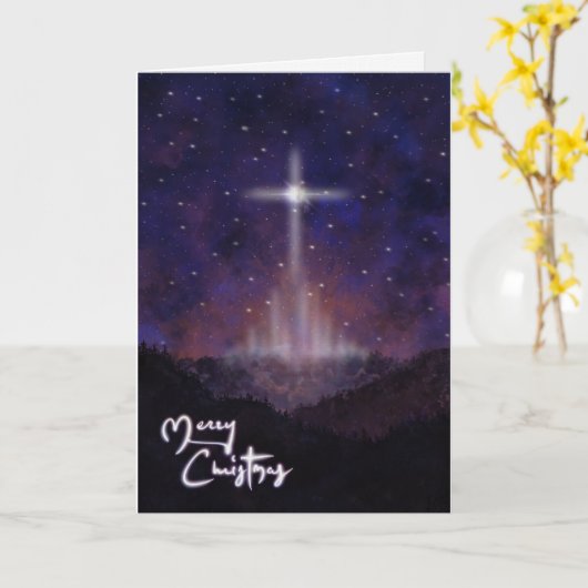 Night Before Christmas Card Karte (Gelbe Blume)