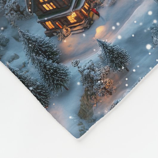 Night Before Christmas - Twilight Serenity Fleecedecke (Ecke)