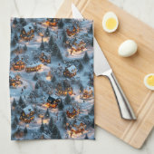 Night Before Christmas - Twilight Serenity  Geschirrtuch (Viertel Falte)