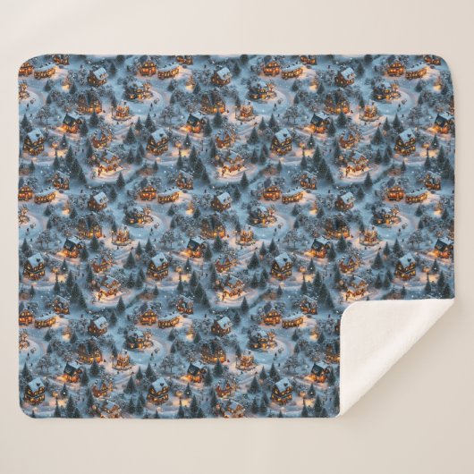 Night Before Christmas - Twilight Serenity  Sherpadecke (Vorderseite (Horizontal))