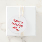 Night Before Christmas Visions of Sugar Plums Geschenkanhänger (Beispiel)