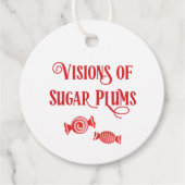 Night Before Christmas Visions of Sugar Plums Geschenkanhänger (Vorderseite)