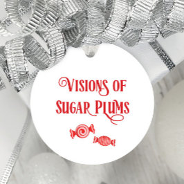 Night Before Christmas Visions of Sugar Plums Geschenkanhänger