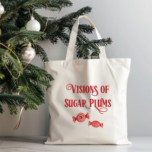Night Before Christmas Visions of Sugar Plums Tragetasche