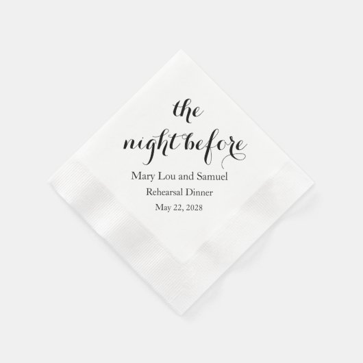 Night Before Probe Dinner Napkins Custom Serviette (Ecke)