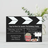 Night Birthday Party Einladung (Stehend Vorderseite)