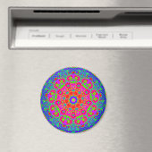 Night Blooming Blume Mandala Style Magnet (In Situ (Geschirrspüler))