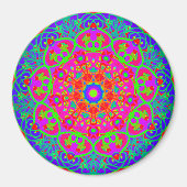 Night Blooming Blume Mandala Style Magnet (Vorne)