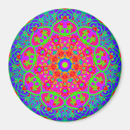 Night Blooming Blume Mandala Style Magnet