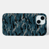 Night Blue Camouflage Camouflage Case-Mate iPhone Hülle (Rückseite (Horizontal))