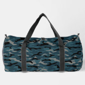 Night Blue Camouflage Camouflage Duffle Bag (Rückseite)