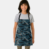 Night Blue Camouflage Camouflage Schürze (Insitu)