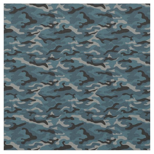 Night Blue Camouflage Camouflage Stoff (Nahaufnahme)