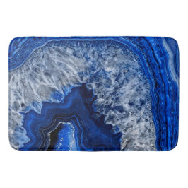 Night Blue Indigo Agate Mineral Quarz Gemstone Badematte